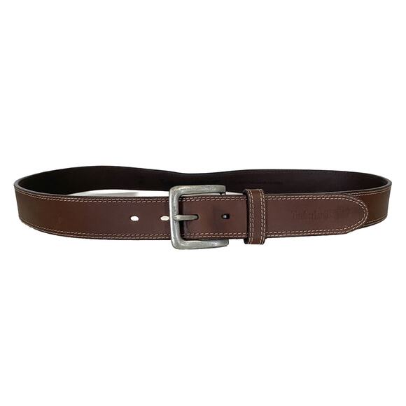 Timberland PRO Men’s Brown Belt Size 40 Genuine Full Grain Leather Distressed - Picture 4 of 16